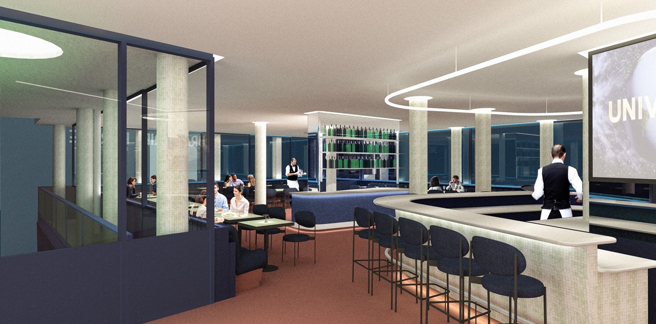 Vue du restaurant / brasserie du Plaza