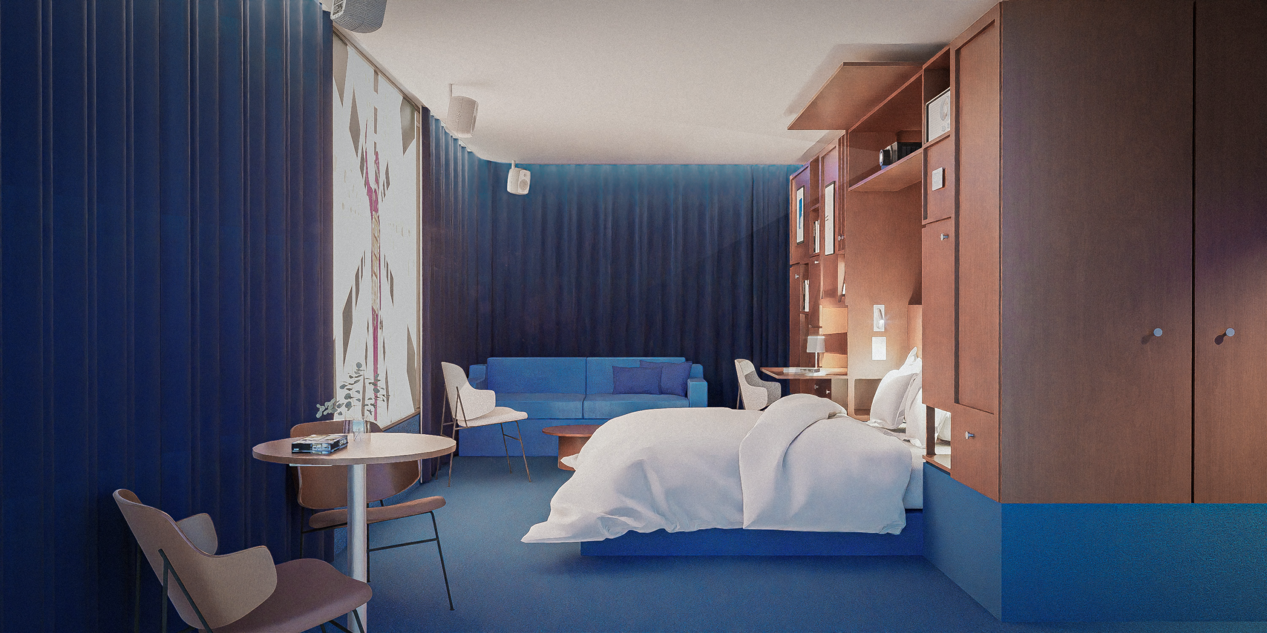 chambre cinema-hotel image de synthèse